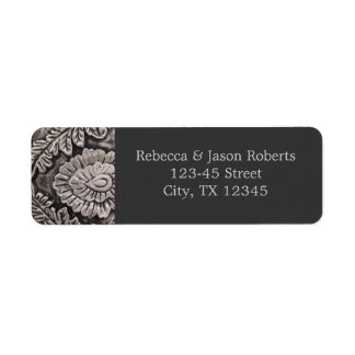 vintage steampunk grey metallic swirls damask