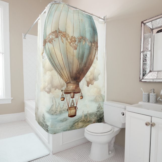 Vintage Steampunk Hot Air Balloon (2) (In Situ)