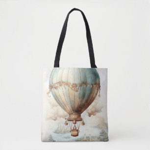 Vintage Steampunk Hot Air Balloon (2) Tote Bag