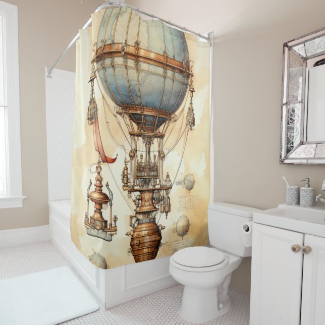 Vintage Steampunk Hot Air Balloon (3) (In Situ)