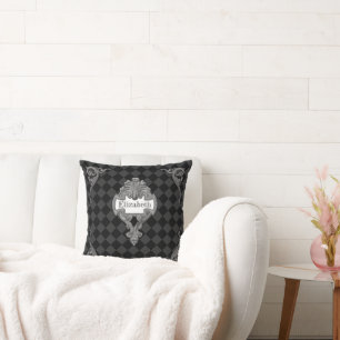 Vintage Steampunk Personalized Throw Pillow