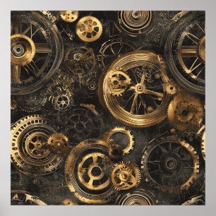 Vintage Steampunk Poster