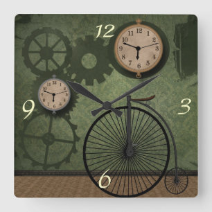 Vintage Steampunk Theme Wall Clock