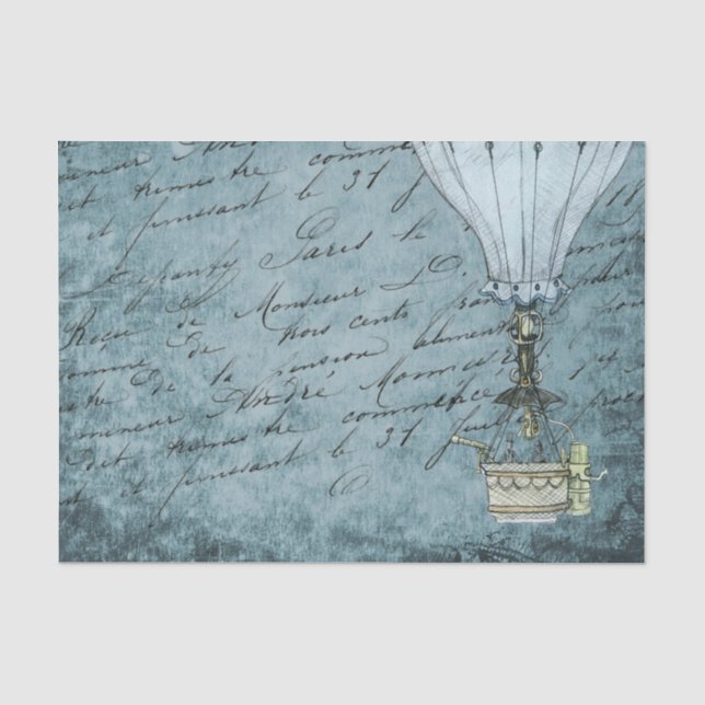 Vintage Steampunk Tissue Paper (Front)