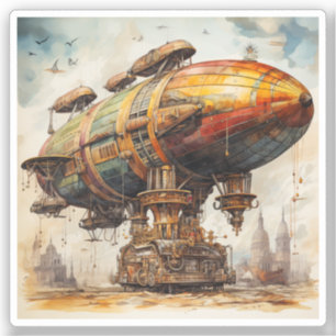 Vintage Steampunk Zeppelin (1)