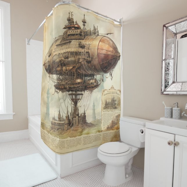 Vintage Steampunk Zeppelin (10) (In Situ)