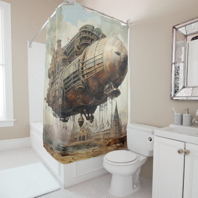 Vintage Steampunk Zeppelin (2) (In Situ)