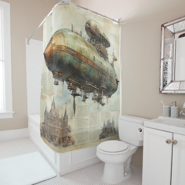Vintage Steampunk Zeppelin (7) (In Situ)