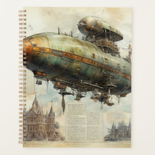 Vintage Steampunk Zeppelin (7) Planner