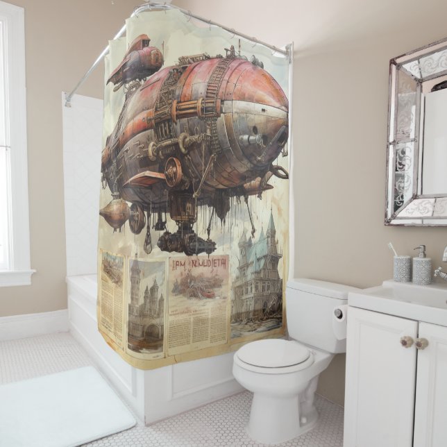 Vintage Steampunk Zeppelin (9) (In Situ)