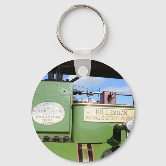 Vintage Steamroller Keychain (Front)