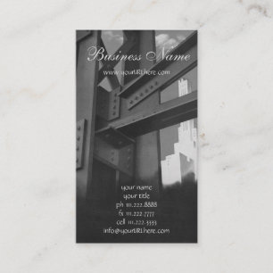 Vintage Steel Construction Skyscraper Architecture Business Card