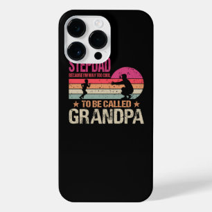 Vintage Stepdad Because I'm Way Too Cool To Be Cal iPhone 14 Pro Max Case