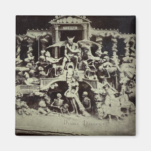 Vintage Stereoview Diableries The Devils Den Magnet