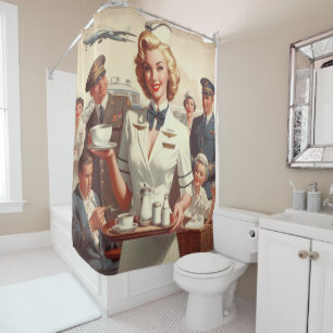 Vintage steward pin up