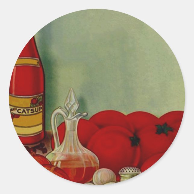 Vintage Sticker Gift Barbeque Sauce Tomatoes ingre (Front)