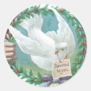 Vintage Stickers Love Bird