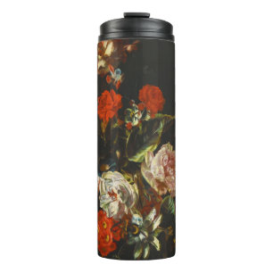 Vintage Still Life with Flowers Thermal Tumbler