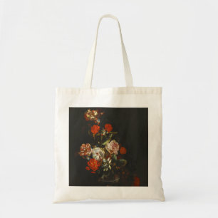 Vintage Still Life with Flowers Tote Bag