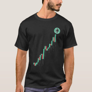 Vintage Stock Chart Ethereum ETH Coin To The Moon T-Shirt
