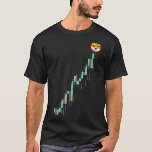 Vintage Stock Chart Shiba Inu Shib Coin To The Moo T-Shirt