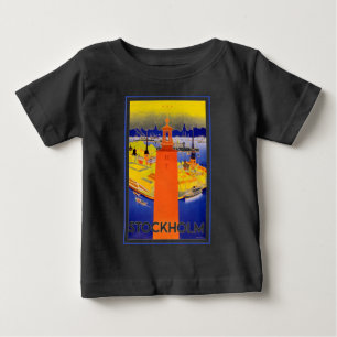 Vintage Stockholm Sweden Baby T-Shirt