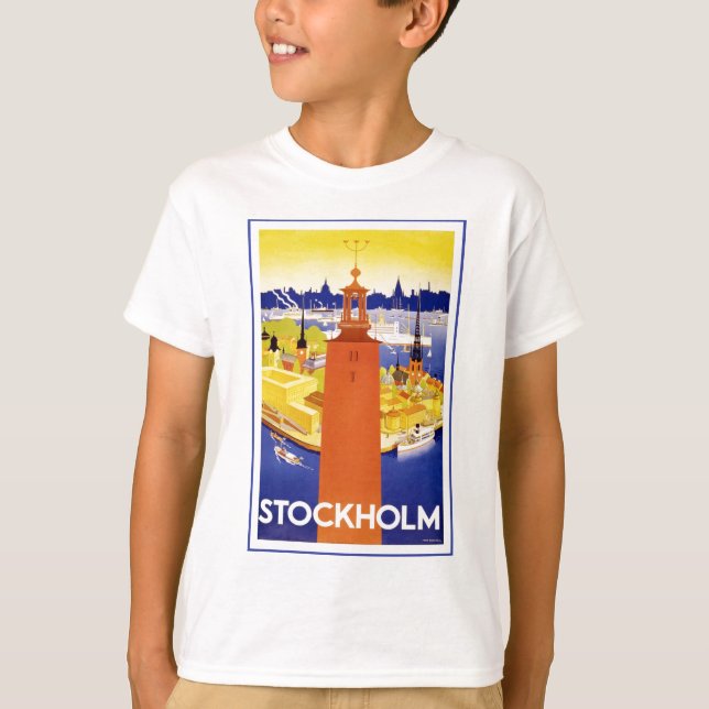 Vintage Stockholm Sweden T-Shirt (Front)