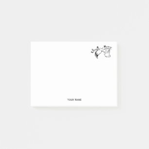 Vintage Stork Delivering a Baby #1 Post-it Notes