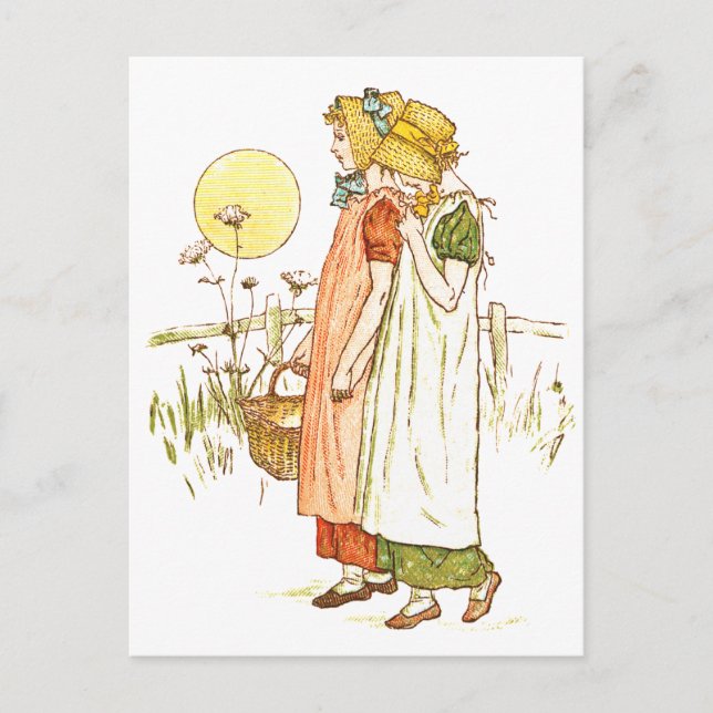 Vintage Storybook Art Postcard (Front)