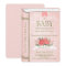 Vintage Storybook Baby shower invitation Pink Gold