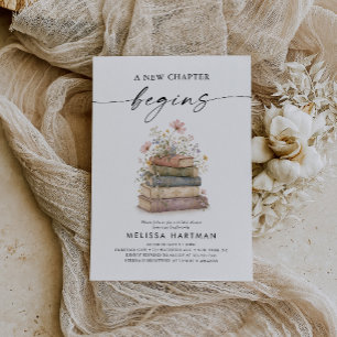 Vintage Storybook New Chapter Begins Bridal Shower Invitation