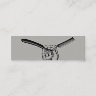 Vintage Straight Razor / Mini Business Card
