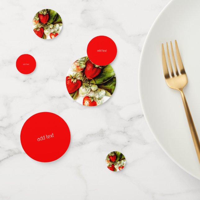 Vintage strawberry  confetti (Group)