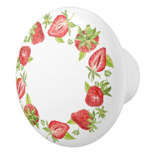 Vintage Strawberry Drawer Knob