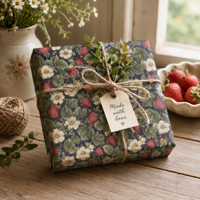 Vintage Strawberry Fields Pattern Decoupage  Tissue Paper (Creator Uploaded)
