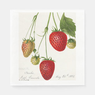 Vintage Strawberry Napkin