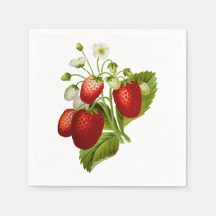 Vintage Strawberry. Napkin