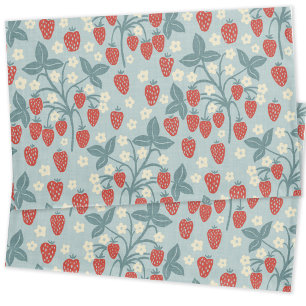 Vintage Strawberry Vine Heritage Cottage Style Pillowcase