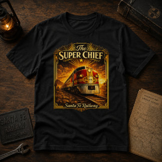 Vintage Streamliner Train Classic Railroad Travel T-Shirt