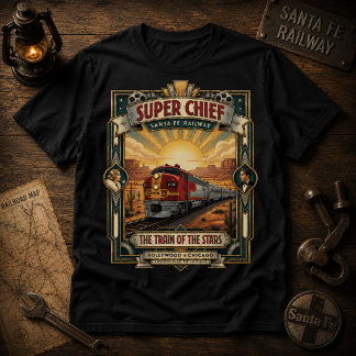 Vintage Streamliner Train Travel T-Shirt