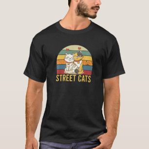 Vintage Street Cats Retro  Funny Cat T-Shirt
