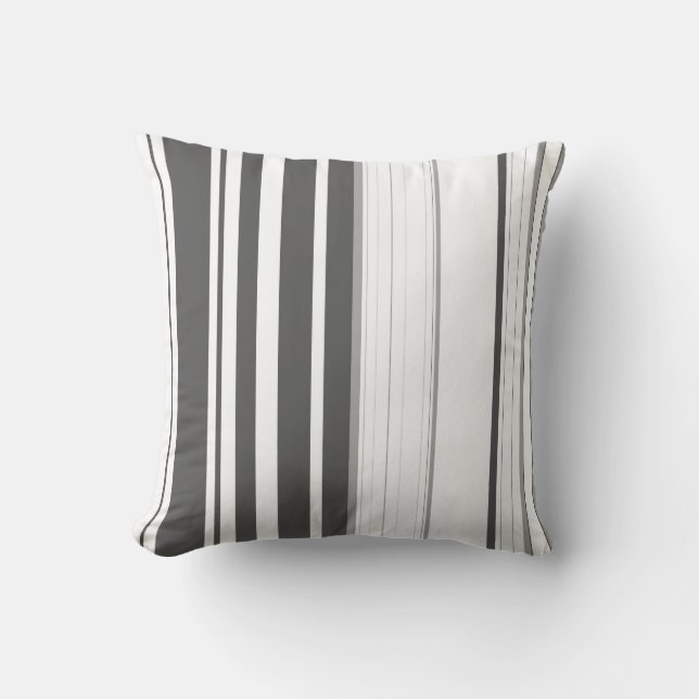 Vintage stripe pattern Art Design Abstract Throw Pillow (Front)
