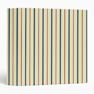 Vintage Striped Organizer Binder