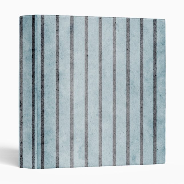 Vintage Striped Textile Grunge Binder (Front/Spine)