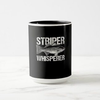 Vintage Striper Whisperer Fishing Lover Gift Mug