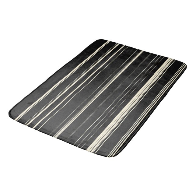 Vintage Stripes  Bath Mat (Angled)