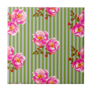 Vintage stripes tile