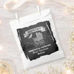 Vintage Stroller Halloween Baby Shower Favour Bag