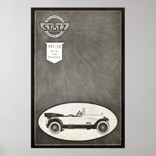 Vintage Stutz Car Ad from 1919 Poster