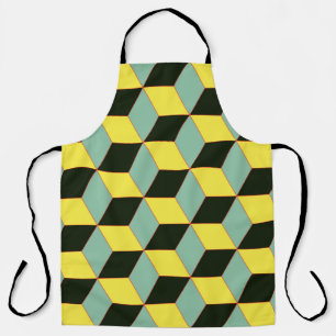 vintage style 3D geometric seamless pattern with c Apron
